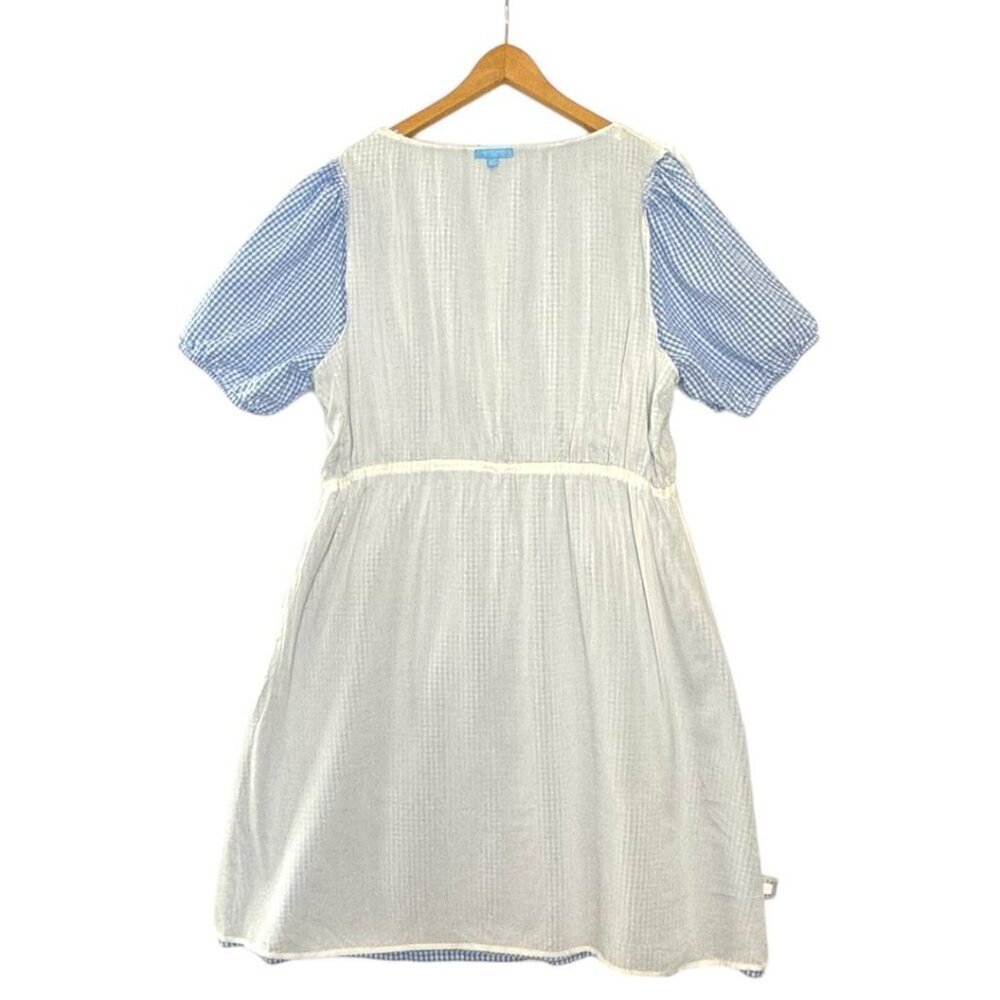 Draper James Blue Gingham Midi Dress - Picture 6 of 13